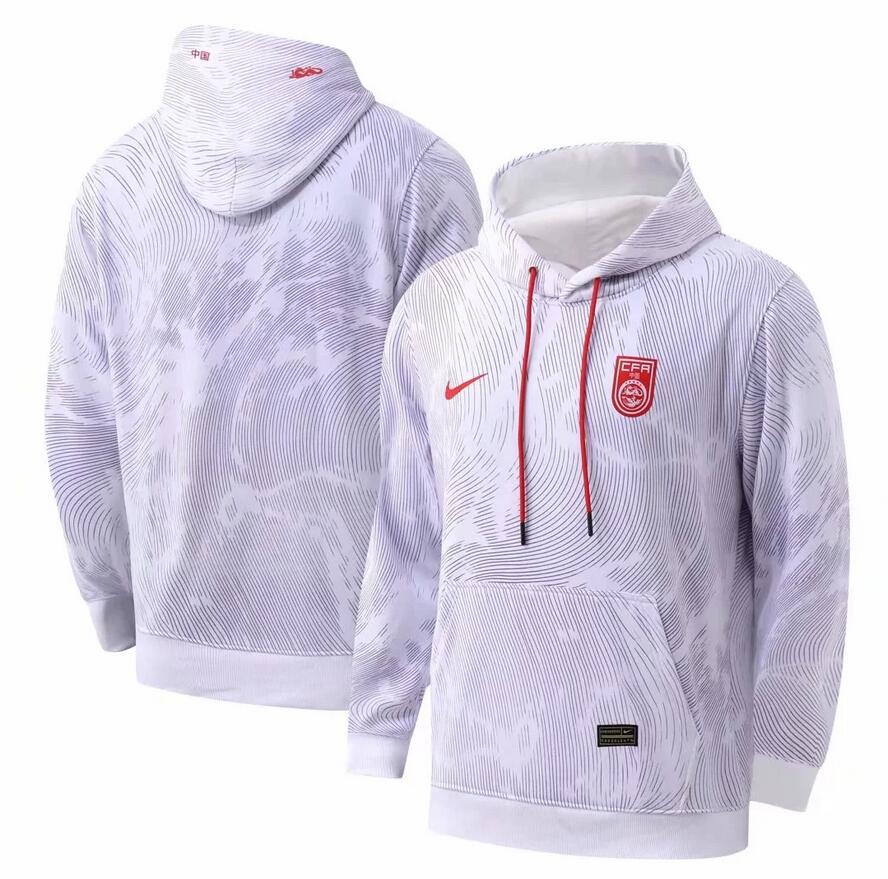 2021 China White Training Hoodie Sweater